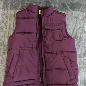 Maroon puffer vest